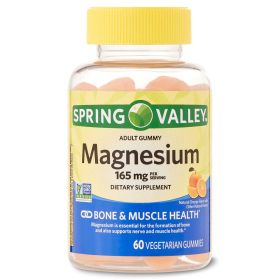Spring Valley Magnesium Vegetarian Gummies 165 mg, 60 Count