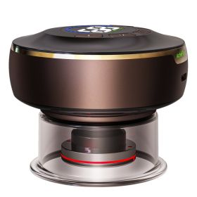 AcheFly Rechargeable Small Multifunctional Electric Gua Sha Scraping Massager Physical Therapy Equipment Facial Smart Cupping (Color: Brown)