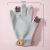 Pet Glove Cat Grooming Glove Cat Hair Deshedding Brush Gloves Cat Floating Hair Pet Hair Removal Brush Dog Bathing Massage Comb Silicone Hair Removal